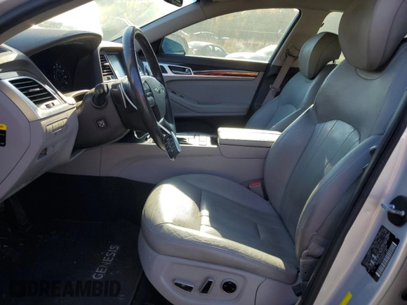 2017 Genesis G80 3.8L with VIN KMHGN4JE9HU204684, listed as a Copart auction lot 77421114 with 113,045 mi miles and Salvage Title. Bid and sale history available at carsss.com. Image 7.