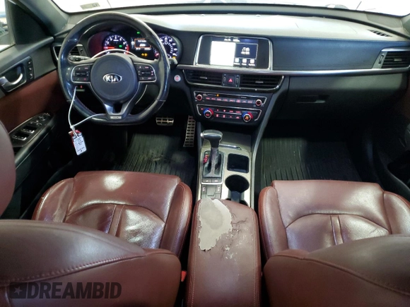 2016 Kia Optima SX Turbo with VIN 5XXGW4L26GG017489, listed as a Copart auction lot 42592995 with 120,423 mi miles and Salvage Title. Bid and sale history available at carsss.com. Image 8.