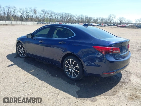 2015 Acura TLX V6 Advance with VIN 19UUB3F75FA002753, listed as a IAAI auction lot 42021250 with 135,225 mi miles. Bid and sale history available at carsss.com. Image 3.
