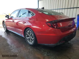 2021 Hyundai Sonata SEL with VIN KMHL64JA6MA146098, listed as a Copart auction lot 51023175 with 112,001 mi miles and Salvage Title. Bid and sale history available at carsss.com. Image 2.