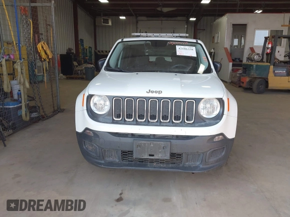 2017 Jeep Renegade Sport with VIN ZACCJBAB6HPE76894, listed as a IAAI auction lot 42106358 with 61,873 mi miles and . Bid and sale history available at carsss.com. Image 12.