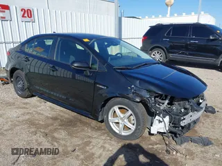 2021 Toyota Corolla Hybrid LE with VIN JTDEAMDE8MJ034218, listed as a IAAI auction lot 41692711 with 65,651 mi miles. Bid and sale history available at carsss.com. Image 1.