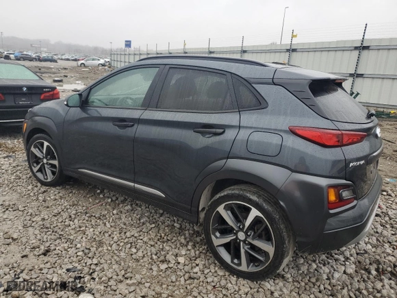 2018 Hyundai Kona Limited with VIN KM8K3CA52JU065191, listed as a Copart auction lot 43028675 with 38,138 mi miles and Salvage Title. Bid and sale history available at carsss.com. Image 2.