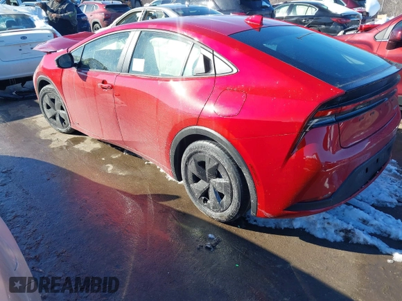 2024 Toyota Prius LE with VIN JTDADABU3R3023170, listed as a IAAI auction lot 41541285 with 128 mi miles. Bid and sale history available at carsss.com. Image 3.