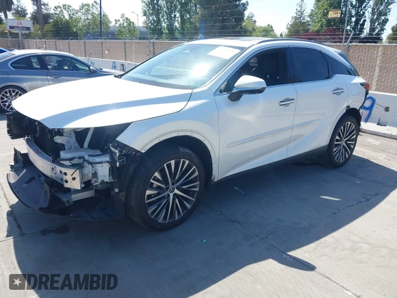 2024 Lexus RX 350 with VIN JTJCHMAA3R2012338, listed as a IAAI auction lot 42195076 with 22,993 mi miles and . Bid and sale history available at DreamBid. Image 2.