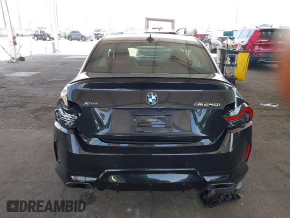 2022 BMW 2 Series M240i xDrive with VIN 3MW53CM02N8C51802, listed as a IAAI auction lot 42478351 with 16,695 mi miles and . Bid and sale history available at DreamBid. Image 17.