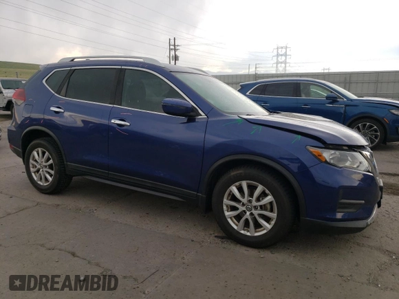 2018 Nissan Rogue SV with VIN KNMAT2MT4JP604171, listed as a Copart auction lot 54555375 with 69,194 mi miles and Salvage Title. Bid and sale history available at DreamBid. Image 4.