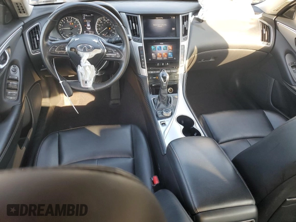 2021 Infiniti Q50 Luxe с VIN JN1EV7BP6MM707714, выставлен на аукционе Copart как лот 66133695 с пробегом 96 010 миль миль и Чистый • Clean title. История ставок и продаж доступна на DreamBid. Изображение 8.