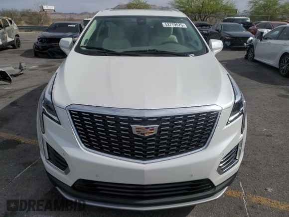 2021 Cadillac XT5 FWD Premium Luxury with VIN 1GYKNCRS0MZ110560, listed as a Copart auction lot 52779575 with 44,559 mi miles and Salvage title. Bid and sale history available at DreamBid. Image 5.