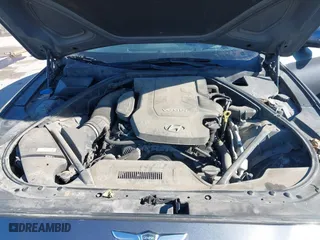 2016 Hyundai Genesis 3.8L with VIN KMHGN4JEXGU118623, listed as a IAAI auction lot 41401807 with 105,060 mi miles. Bid and sale history available at carsss.com. Image 10.