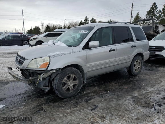 2003 Honda Pilot EX with VIN 2HKYF185X3H622376, listed as a Copart auction lot 41885865 with 205,438 mi miles and Salvage Title. Bid and sale history available at carsss.com. Image 1.
