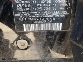2020 Hyundai Elantra Value Edition with VIN KMHD84LF7LU902946, listed as a Copart auction lot 47258745 with 65,636 mi miles and Salvage Title. Bid and sale history available at carsss.com. Image 13.