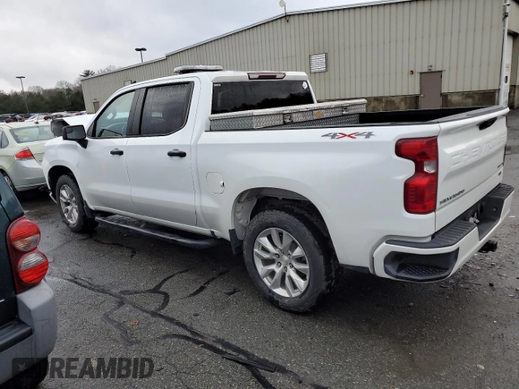 2022 Chevrolet Silverado 1500 Custom with VIN 1GCPDBEKXNZ531847, listed as a Copart auction lot 84716374 with 54,211 mi miles and Salvage Title. Bid and sale history available at carsss.com. Image 2.