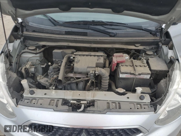 2019 Mitsubishi Mirage ES z VIN ML32A3HJ6KH004243, wystawiony jako Copart lot #50917445 z przebiegiem 56 220 mil mil oraz Czysty tytuł • Clean title. Historia ofert i sprzedaży dostępna na DreamBid. Obrazek 11.