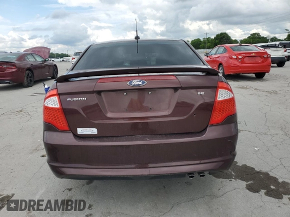 2012 Ford Fusion SE with VIN 3FAHP0HA1CR184497, listed as a Copart auction lot 56848805 with 217,189 mi miles and Clean title. Bid and sale history available at DreamBid. Image 6.
