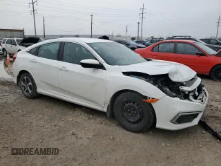 2019 Honda Civic LX with VIN 2HGFC2F67KH545606, listed as a Copart auction lot 79925204 with 96,017 mi miles and Salvage Title. Bid and sale history available at DreamBid. Image 4.