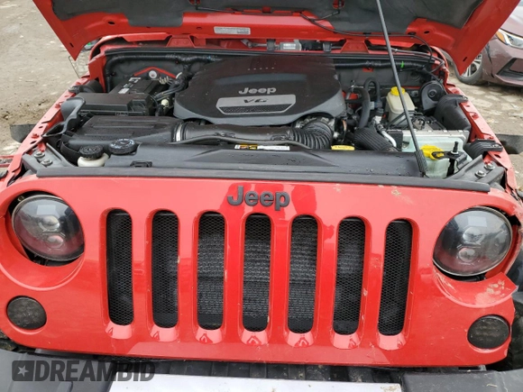 2014 Jeep Wrangler Unlimited Sahara with VIN 1C4BJWEG3EL292912, listed as a Copart auction lot 46402825 with 91,392 mi miles and Salvage Title. Bid and sale history available at carsss.com. Image 13.