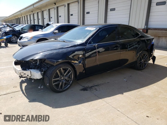 2014 Lexus IS 350 with VIN JTHBE1D26E5011363, listed as a Copart auction lot 52160595 with 124,813 mi miles and Salvage Title. Bid and sale history available at carsss.com. Image 1.