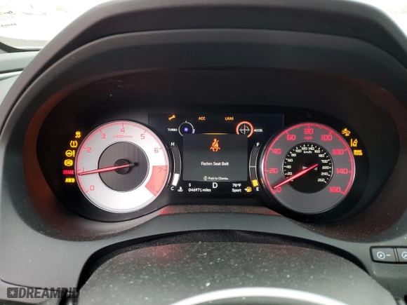 2020 Acura RDX w/A-Spec Pkg with VIN 5J8TC2H62LL033014, listed as a Copart auction lot 78463694 with 46,971 mi miles and Salvage Title. Bid and sale history available at carsss.com. Image 9.