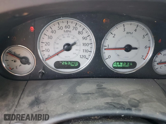 2006 Chrysler Town & Country LWB Limited with VIN 2A8GP64L26R781922, listed as a Copart auction lot 76127484 with 263,248 mi miles and Salvage Title. Bid and sale history available at carsss.com. Image 9.