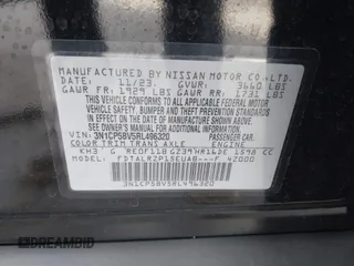 2024 Nissan Kicks S with VIN 3N1CP5BV5RL496320, listed as a IAAI auction lot 41402125 with 4,775 mi miles. Bid and sale history available at carsss.com. Image 9.