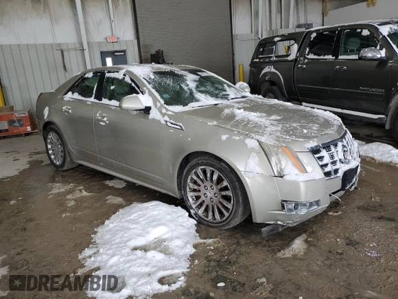 2013 Cadillac CTS Premium with VIN 1G6DP5E31D0115180, listed as a Copart auction lot 44717465 with 239,353 mi miles and Salvage Title. Bid and sale history available at DreamBid. Image 4.