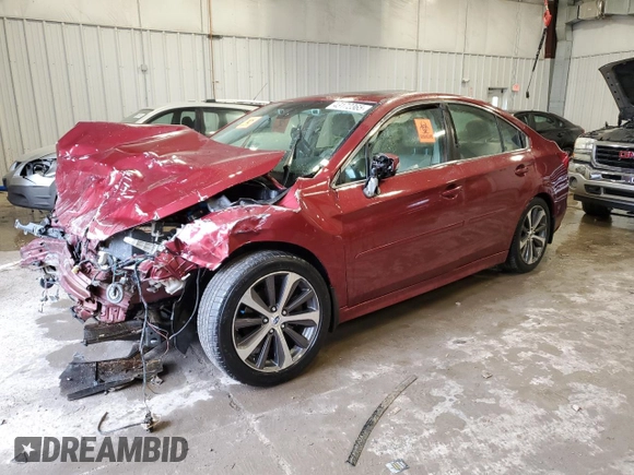 2017 Subaru Legacy Limited with VIN 4S3BNEN65H3013860, listed as a Copart auction lot 43172365 with 0 mi miles and Non Repairable. Bid and sale history available at carsss.com. Image 1.