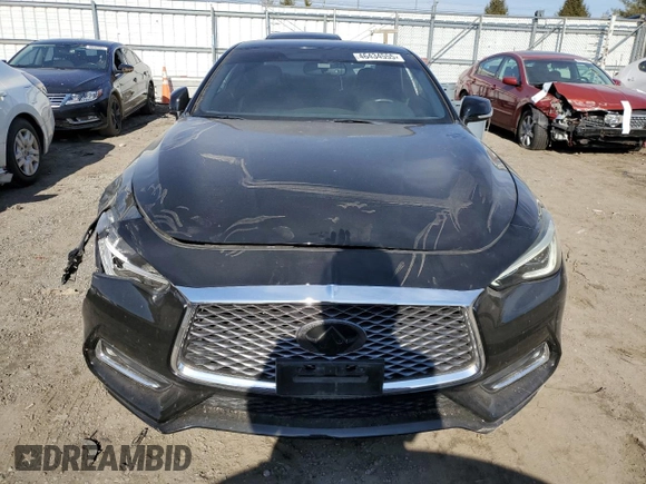 2017 Infiniti Q60 Premium with VIN JN1EV7EL6HM551267, listed as a Copart auction lot 46434555 with 45,072 mi miles and Salvage title. Bid and sale history available at DreamBid. Image 5.