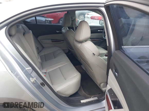 2015 Acura TLX with VIN 19UUB1F3XFA006489, listed as a IAAI auction lot 41352507 with 121,710 mi miles. Bid and sale history available at carsss.com. Image 8.