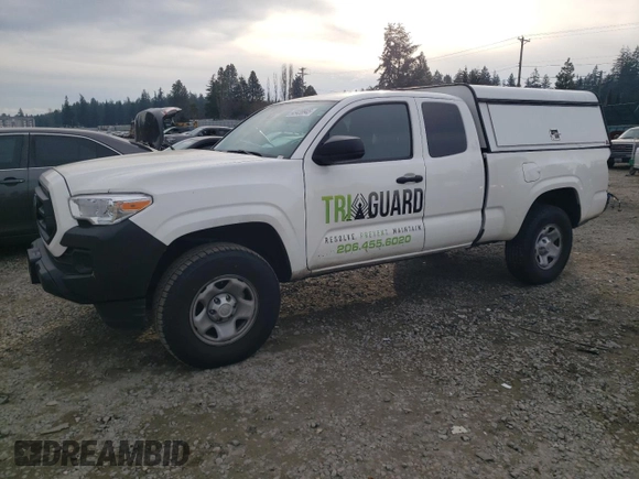2022 Toyota Tacoma SR with VIN 3TYRX5GN1NT044745, listed as a Copart auction lot 43439945 with 35,278 mi miles and Salvage title. Bid and sale history available at DreamBid. Image 1.