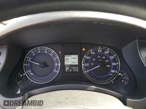 2011 Infiniti EX Journey with VIN JN1AJ0HRXBM850673, listed as a Copart auction lot 75427934 with 110,378 mi miles and Salvage Title. Bid and sale history available at DreamBid. Image 9.
