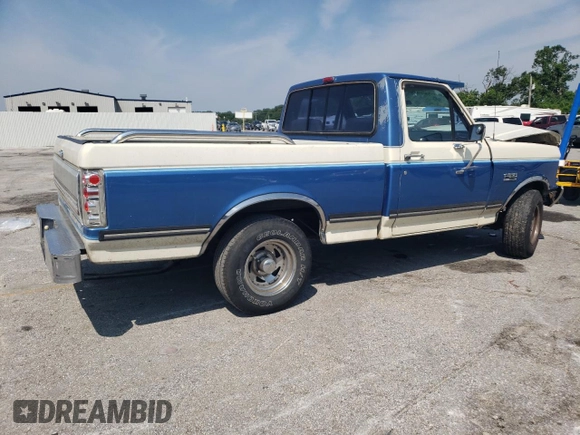 1990 Ford F-150 with VIN 1FTDF15N7LNA52632, listed as a Copart auction lot 60468495 with 8,445 mi miles and Salvage title. Bid and sale history available at DreamBid. Image 3.