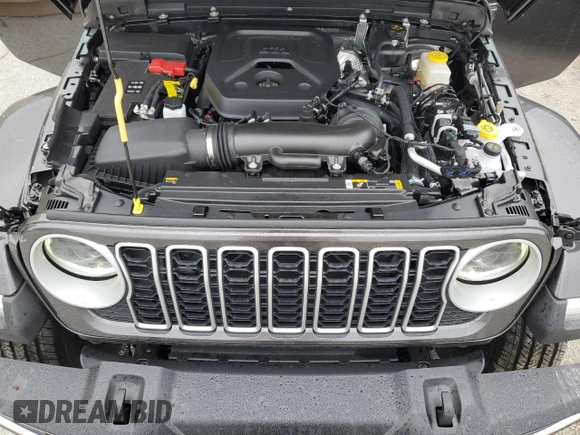 2025 Jeep Wrangler Sahara with VIN 1C4PJXEN9SW526216, listed as a Copart auction lot 86907844 with 921 mi miles and Clean Title. Bid and sale history available at DreamBid. Image 12.