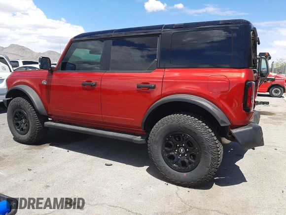 2024 Ford Bronco Wildtrak z VIN 1FMEE2BP1RLB27070, wystawiony jako Copart lot #54312945 z przebiegiem 3 354 mil mil oraz Szkoda całkowita • Salvage title. Historia ofert i sprzedaży dostępna na DreamBid. Obrazek 2.