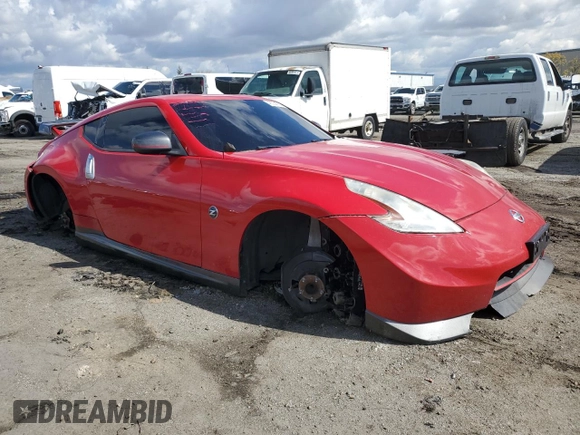 2014 Nissan 370Z Nismo with VIN JN1AZ4EH5EM630146, listed as a Copart auction lot 48034785 with Not Provided miles and Salvage Title. Bid and sale history available at DreamBid. Image 4.