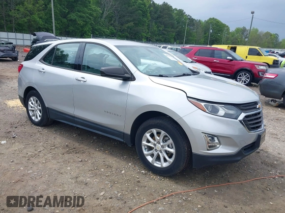 2018 Chevrolet Equinox LS with VIN 2GNAXHEV4J6196902, listed as a IAAI auction lot 42098323 with 22,942 mi miles and . Bid and sale history available at DreamBid. Image 1.