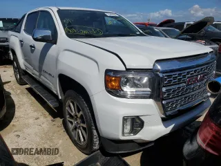2021 GMC Canyon 4WD Denali with VIN 1GTG6EEN3M1225754, listed as a Copart auction lot 75266004 with 0 mi miles and Non Repairable. Bid and sale history available at carsss.com. Image 4.