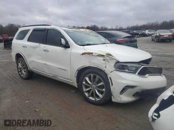 2021 Dodge Durango Citadel with VIN 1C4RDJEGXMC663118, listed as a Copart auction lot 43566615 with 83,284 mi miles and Salvage title. Bid and sale history available at DreamBid. Image 4.