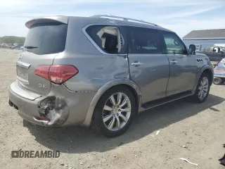 2014 Infiniti QX80 with VIN JN8AZ2NE1E9068423, listed as a Copart auction lot 58903345 with 160,857 mi miles and Clean title. Bid and sale history available at DreamBid. Image 3.