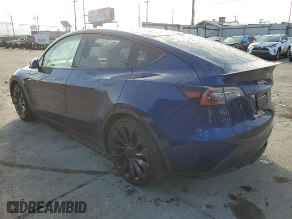 2021 Tesla Model Y Performance z VIN 5YJYGDEF8MF215815, wystawiony jako Copart lot #44752105 z przebiegiem 45 491 mil mil oraz Szkoda całkowita • Salvage title. Historia ofert i sprzedaży dostępna na DreamBid. Obrazek 2.