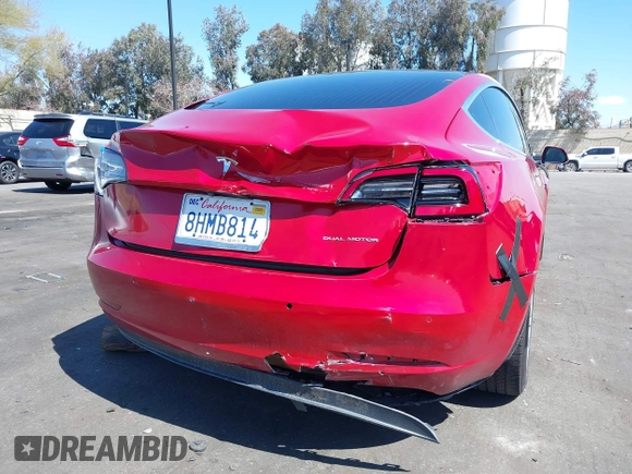 2018 Tesla Model 3 Long Range Battery with VIN 5YJ3E1EB5JF146184, listed as a IAAI auction lot 41808346 with 97,496 mi miles and . Bid and sale history available at DreamBid. Image 6.