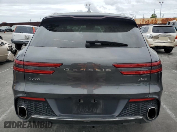 2024 Genesis GV70 2.5T с VIN 5NMMADTB3RH007671, выставлен на аукционе Copart как лот 53170935 с пробегом 3 756 миль миль и Списание • Salvage title. История ставок и продаж доступна на DreamBid. Изображение 6.