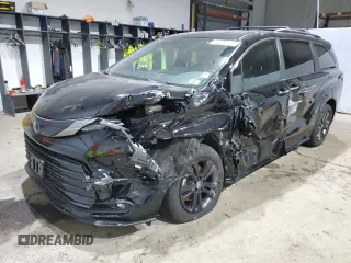 2024 Toyota Sienna LE with VIN 5TDCSKFC3RS112161, listed as a Copart auction lot 84287144 with 15,045 mi miles and Salvage Title. Bid and sale history available at carsss.com. Image 1.