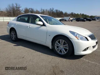 2015 Infiniti Q40 with VIN JN1CV6AR3FM524441, listed as a Copart auction lot 52998465 with 0 mi miles and Salvage Title. Bid and sale history available at carsss.com. Image 4.