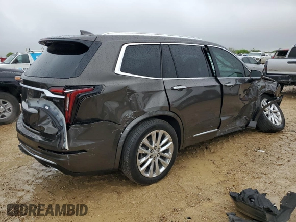 2020 Cadillac XT6 FWD Premium Luxury with VIN 1GYKPCRS5LZ225809, listed as a Copart auction lot 50485045 with 19,821 mi miles and Salvage title. Bid and sale history available at DreamBid. Image 3.