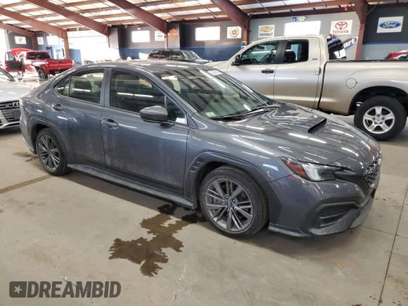 2023 Subaru WRX with VIN JF1VBAA61P9806420, listed as a Copart auction lot 42436265 with 19,248 mi miles and Salvage title. Bid and sale history available at DreamBid. Image 4.