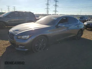 2017 Infiniti Q50 3.0t Signature Edition with VIN JN1EV7AR1HM840874, listed as a Copart auction lot 80131114 with 118,979 mi miles and Salvage Title. Bid and sale history available at carsss.com. Image 1.