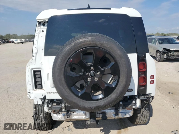 2022 Land Rover Defender with VIN SALE3ERU5N2070582, listed as a Copart auction lot 69754104 with 19,158 mi miles and Salvage title. Bid and sale history available at DreamBid. Image 6.