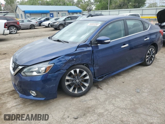 2017 Nissan Sentra SR with VIN 3N1AB7AP1HY254596, listed as a Copart auction lot 54683265 with 81,475 mi miles and Salvage title. Bid and sale history available at DreamBid. Image 1.
