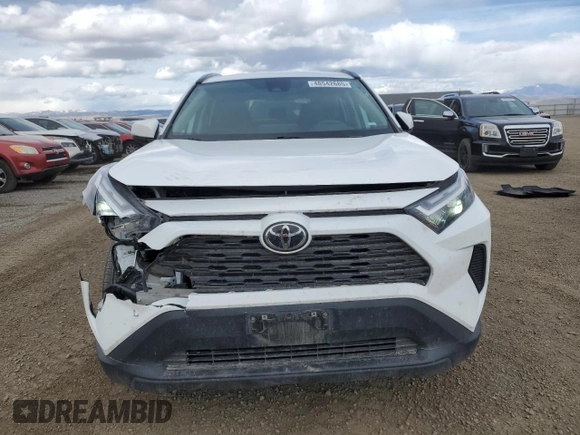 2022 Toyota RAV4 XLE with VIN 2T3P1RFV3NW264237, listed as a Copart auction lot 48542685 with 62,901 mi miles and Salvage title. Bid and sale history available at DreamBid. Image 5.